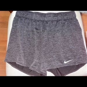 Nike womens athletic‎ shorts charcoal gray sz M